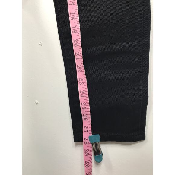 WEWOREWHAT NWT Danielle Black Crystal Button Straight Leg Jean Womens 26 Preppy - Picture 13 of 13